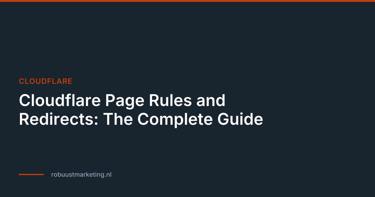 Cloudflare Page Rules and Redirects: The Complete Guide | Blog ...